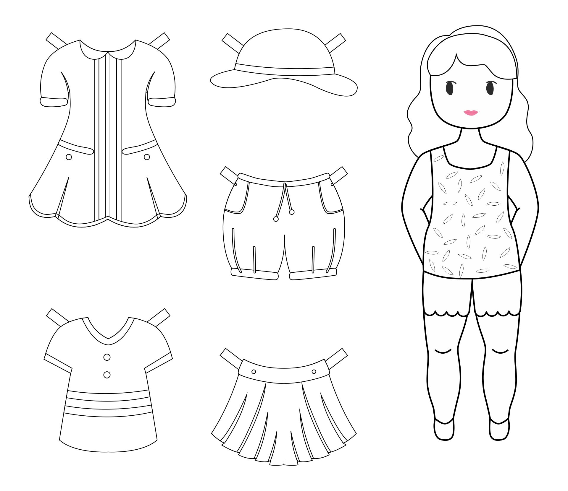 Paper Dolls To Print And Colour