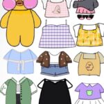 Paper Duck And Clothes Paper Doll Clothes Duck Outfits Paper Dolls