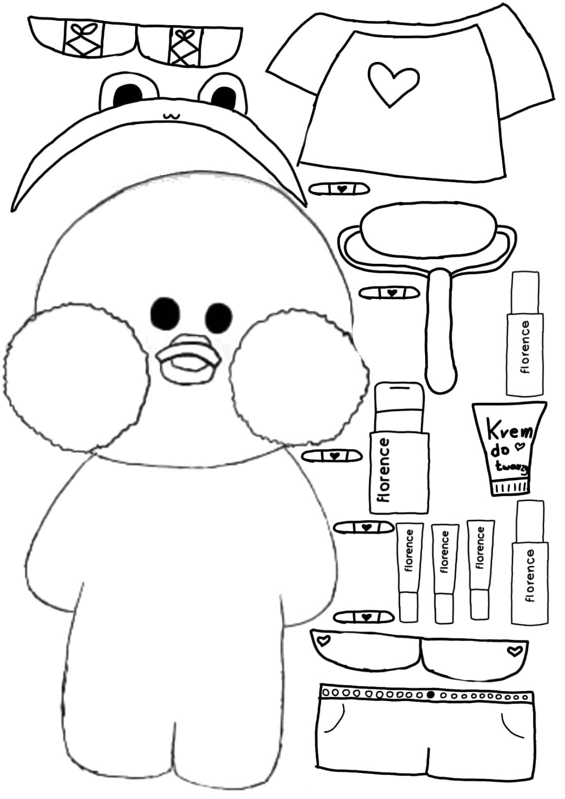 paper duck printables