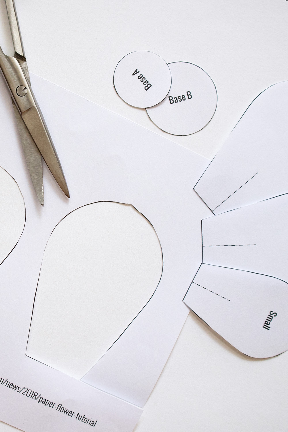 paper flower template free printable