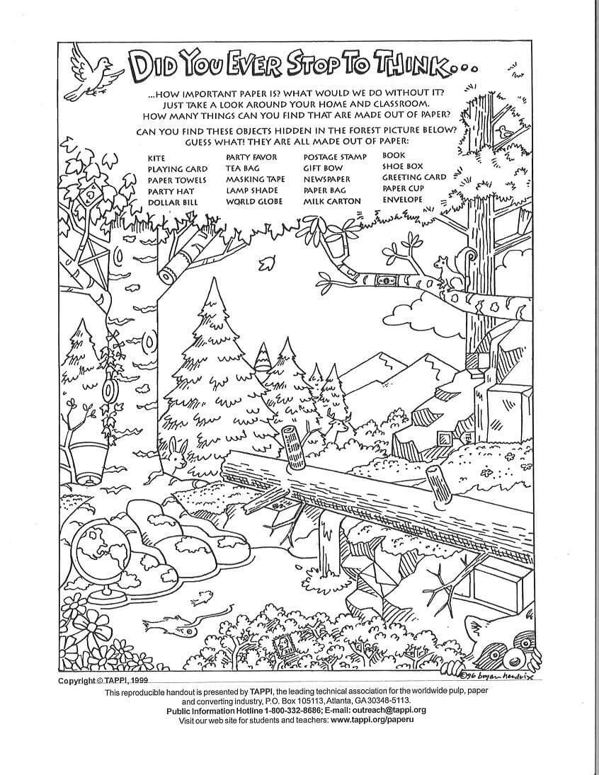 PAPER Hidden Objects Puzzles Idaho Forests Products Commission PAPER Hidden Objects Puzzles Idaho Forests Products Commission