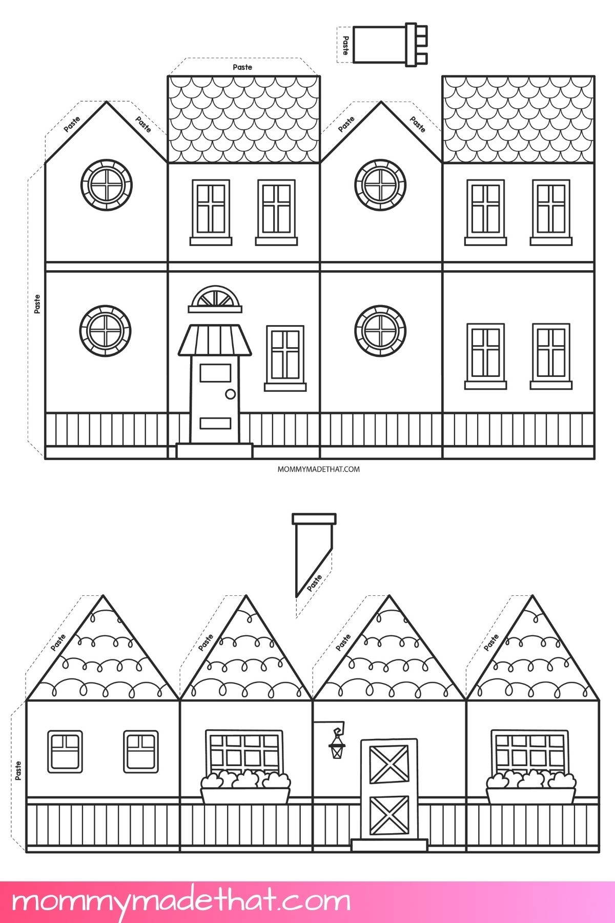 Paper House Templates Lots Of Cute Free Printables Paper House Templates Lots Of Cute Free Printables