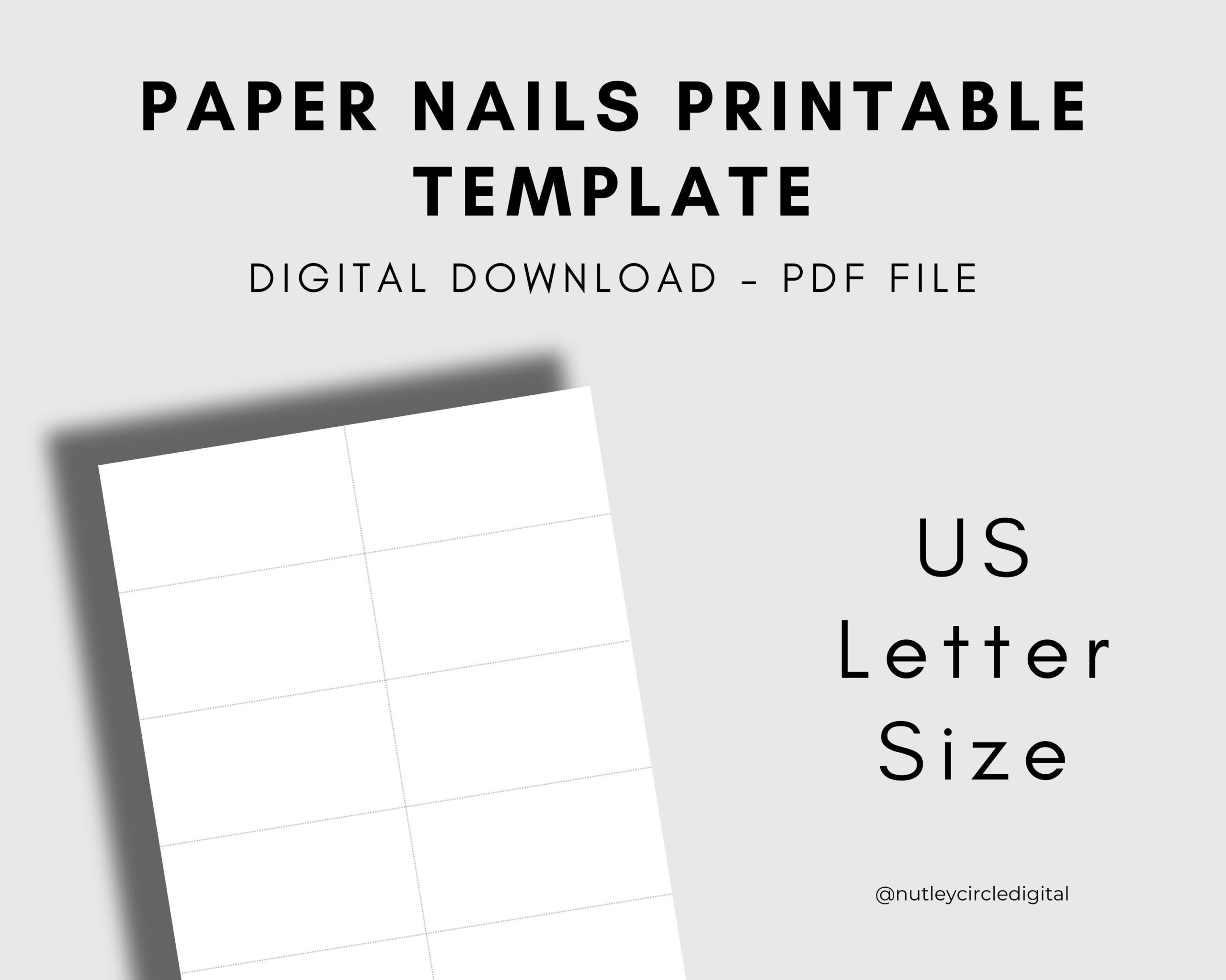 paper nails printable