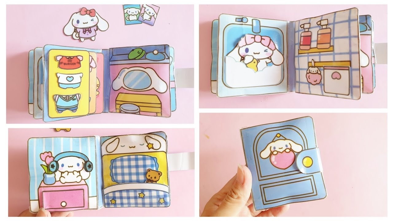 Paper Play Cinnamoroll Squishy Book Mini Squishy Busy Book Squishy Book Paper Doll YouTube
