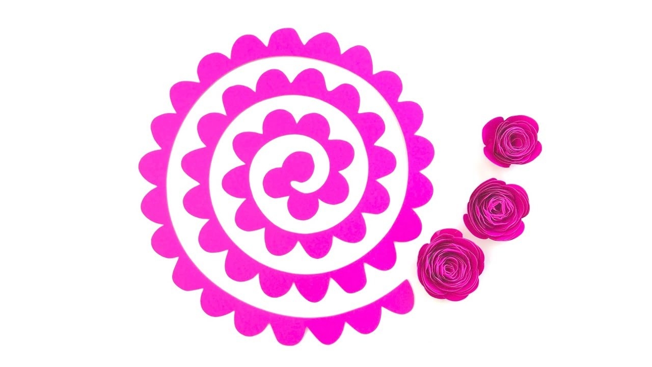 paper rose printable template