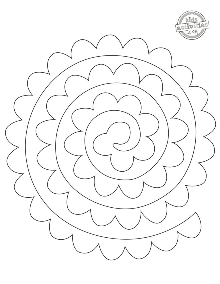 Paper Roses Free Printable Templates Kids Activities Blog
