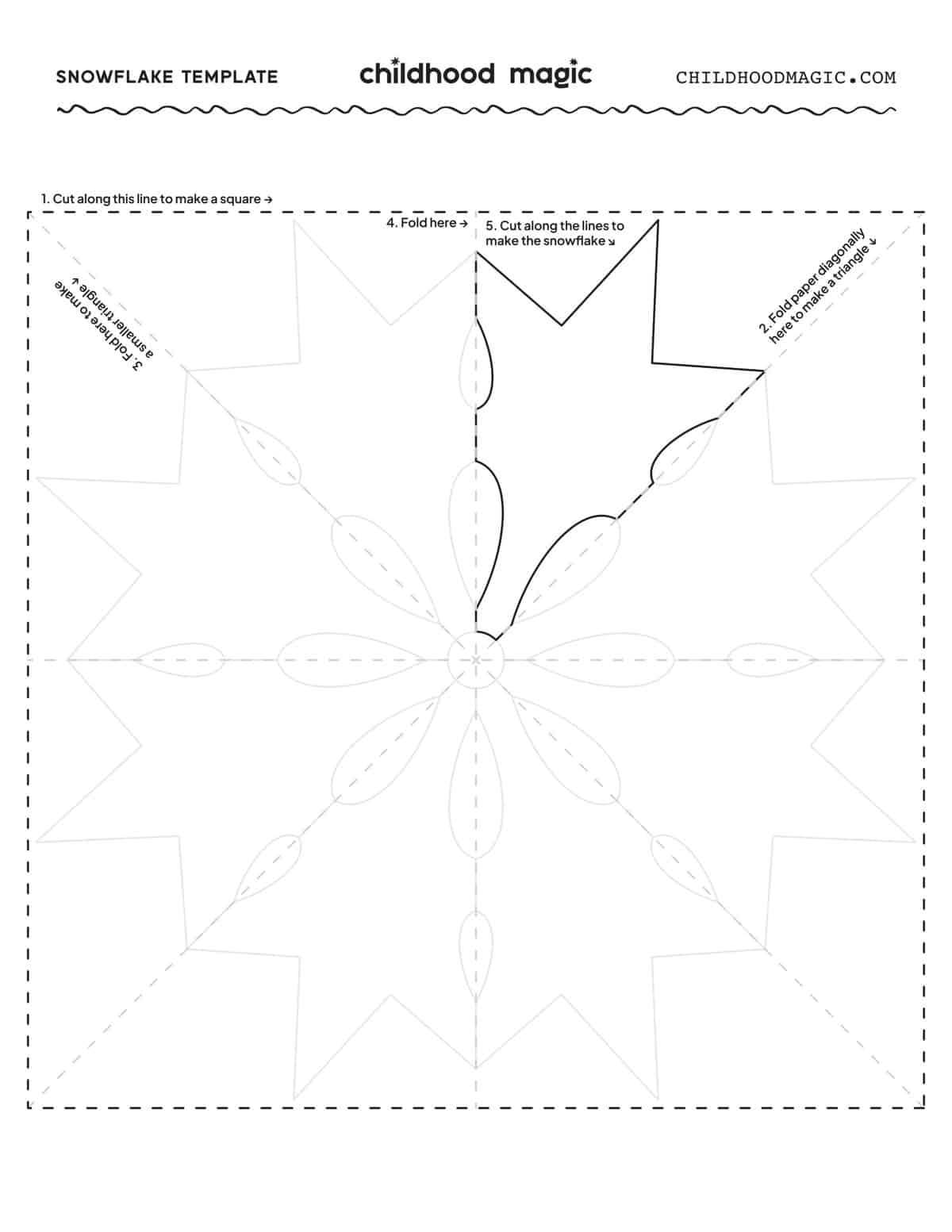 paper snowflake printable templates