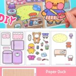 Paperdiy Lalafanfan Paper Duck And Room Free Printables Digital Download Pdf