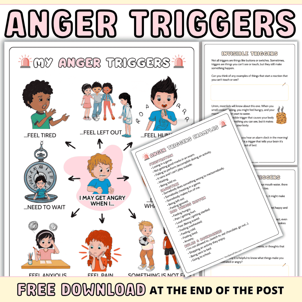 free printable anger management worksheets for youth