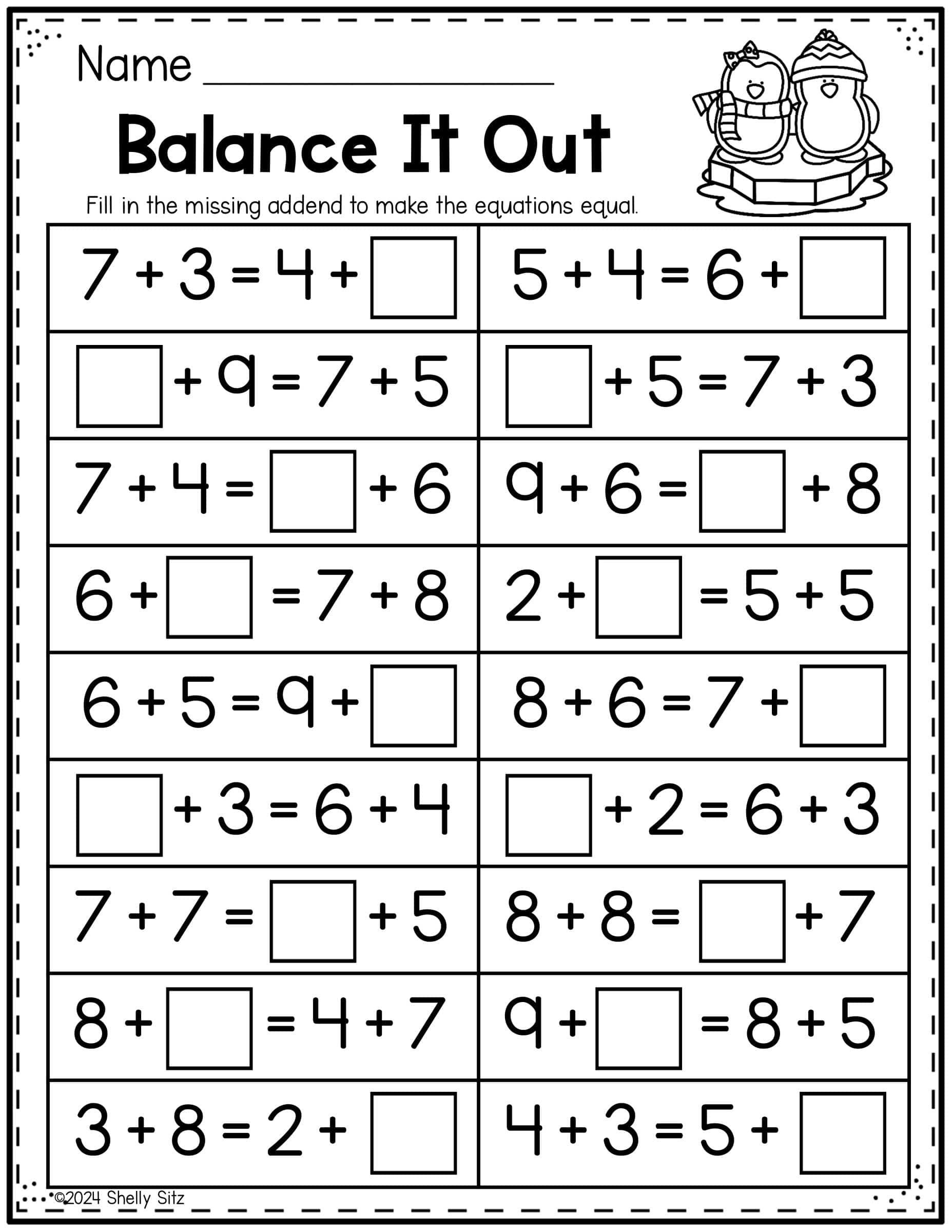 printable math worksheets for second graders