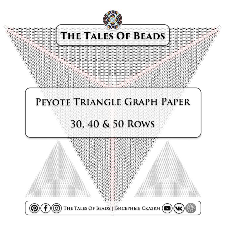 Peyote Triangle Graph Paper Beading Graphs