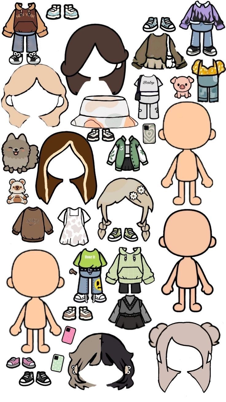 Pin By Christina Maier On Nini Sticker Paper Doll Template Doll Drawing Cute Easy Drawings