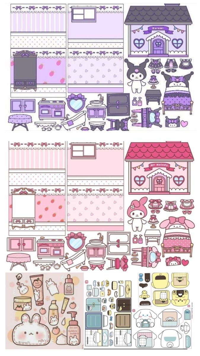 Pin By Karen Espinoza Espinoza On Paper Crafts Paper Dolls Book Hello Kitty Crafts Paper Doll Printable Templates