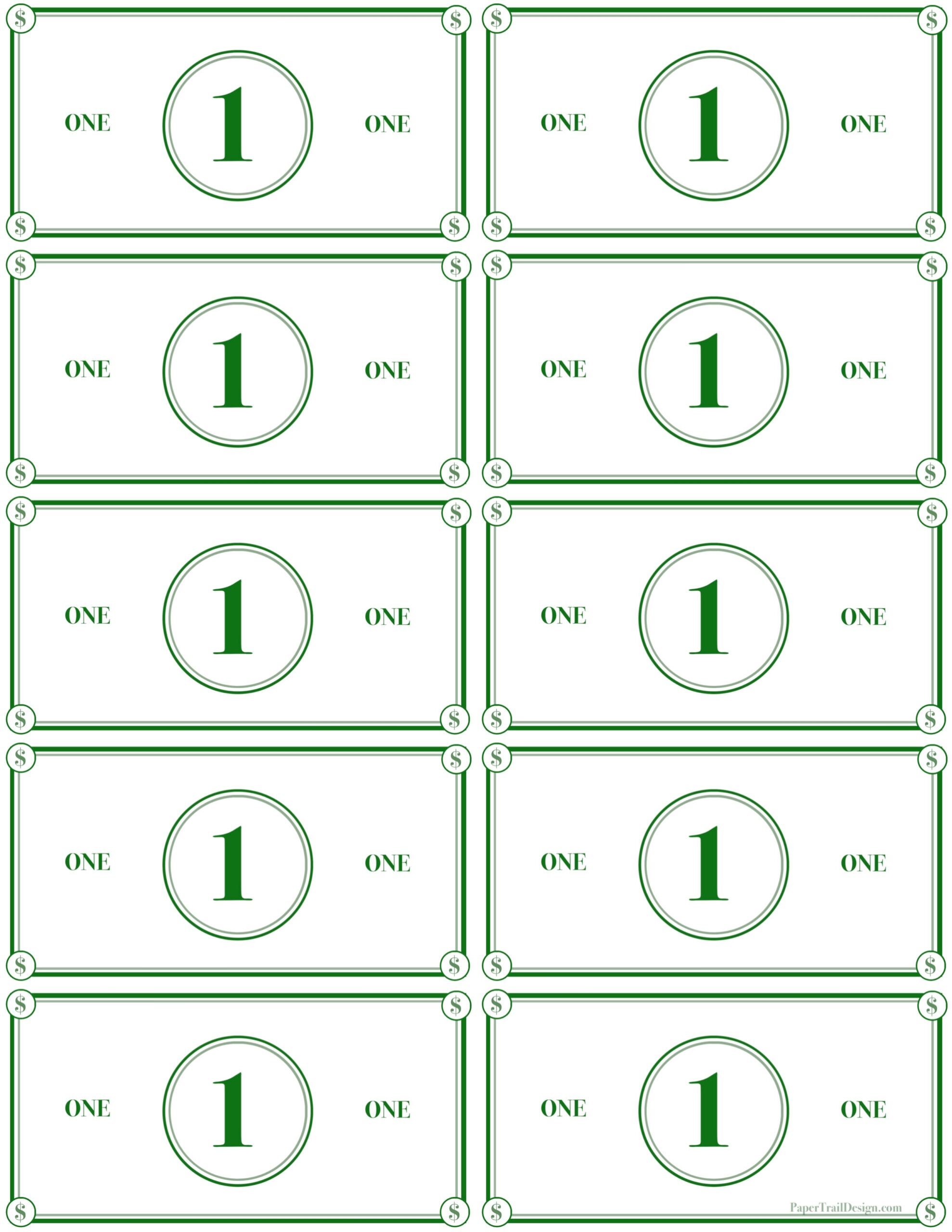 free printable classroom money template