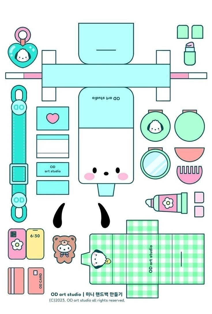 Pochacco Paper Bag Template Pochacco Paper Bag Template