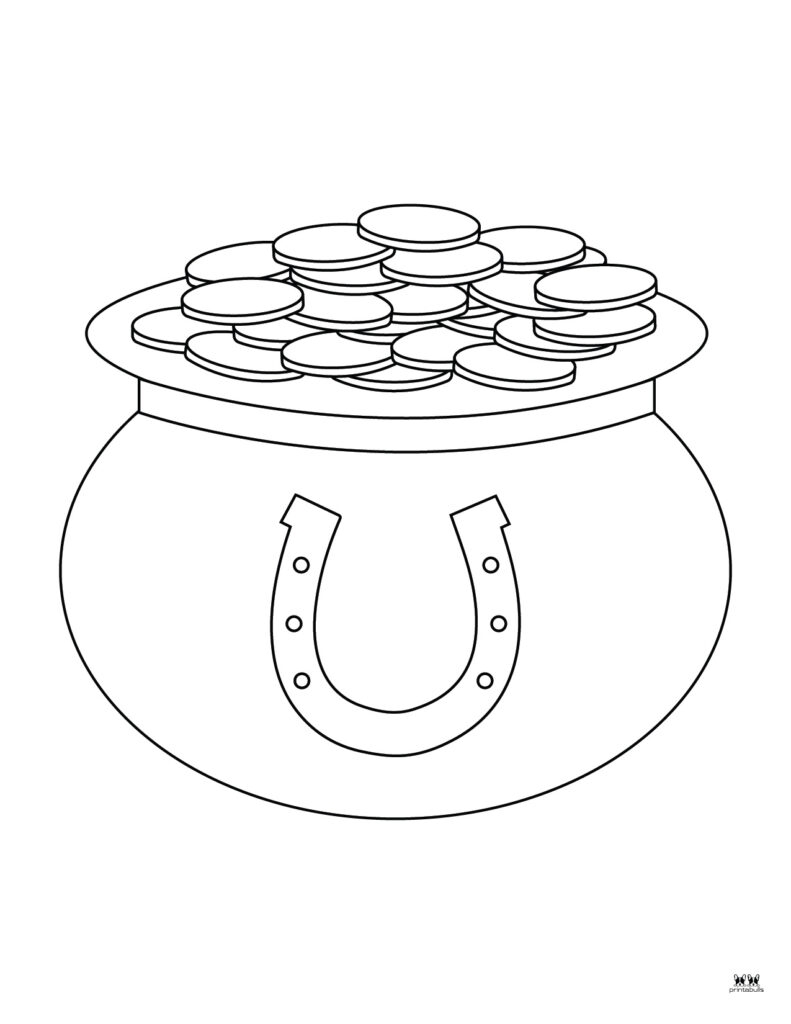 Pot Of Gold Templates Coloring Pages 33 Pages Printabulls