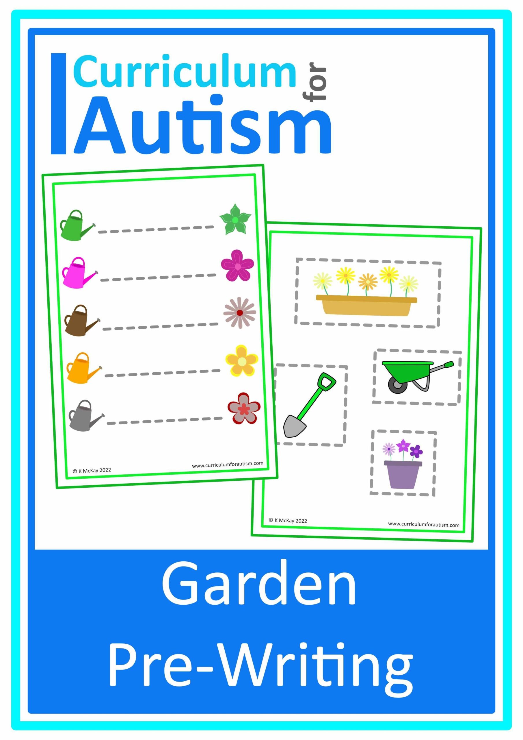 Pre Writing Pencil Skills Insects Worksheets Autism Special Education Class Homeschool Fine Motor Curriculum For Autism