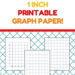 Precise 1 Inch Graph Paper Templates Free Printable The Simple Homeschooler