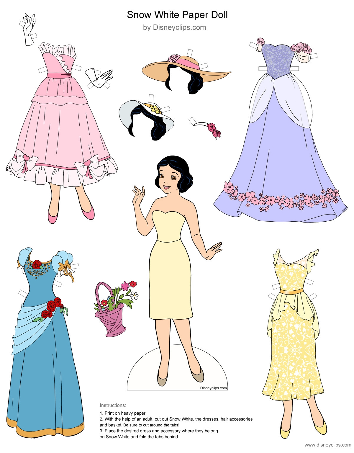 Princess Paper Dolls Printable