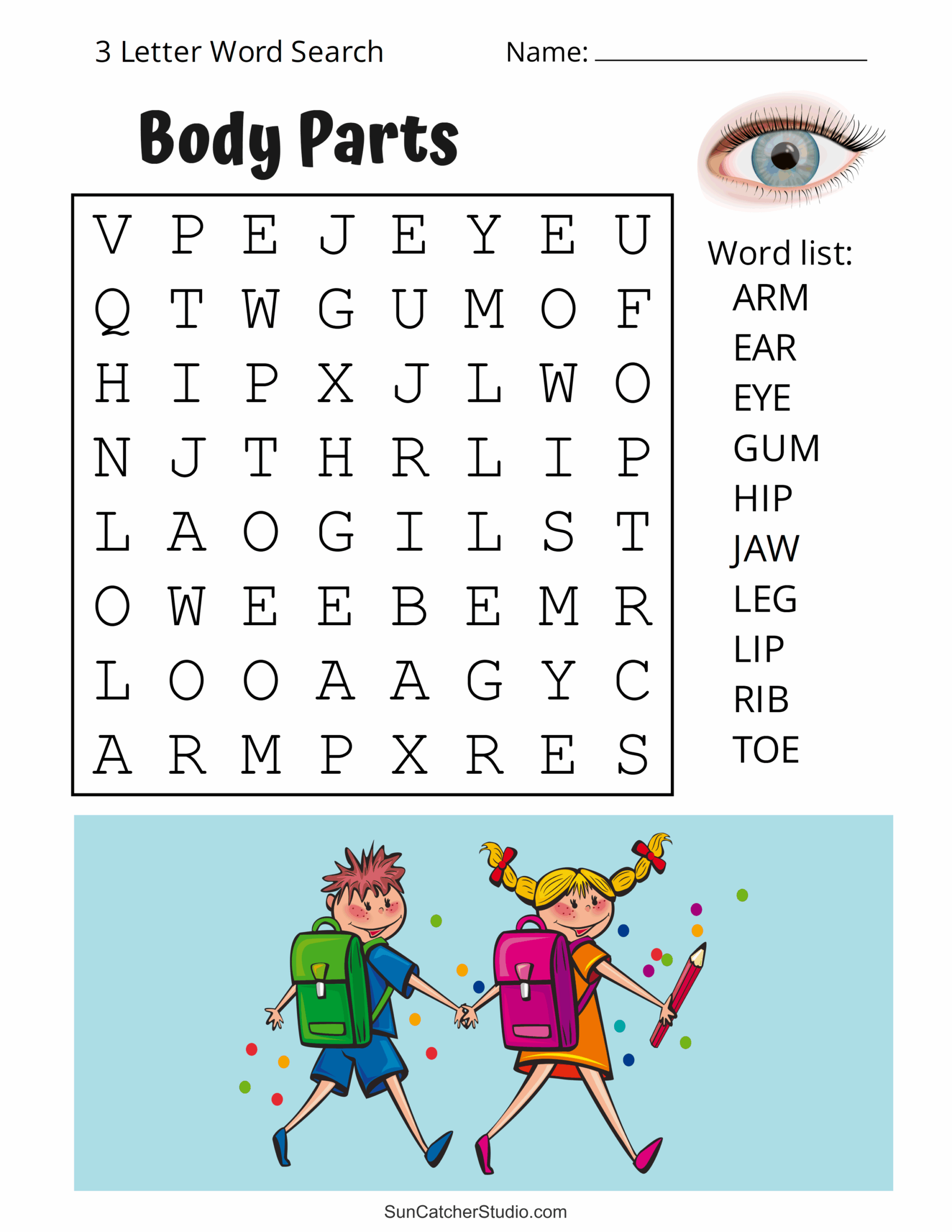 kindergarten word search puzzles printable