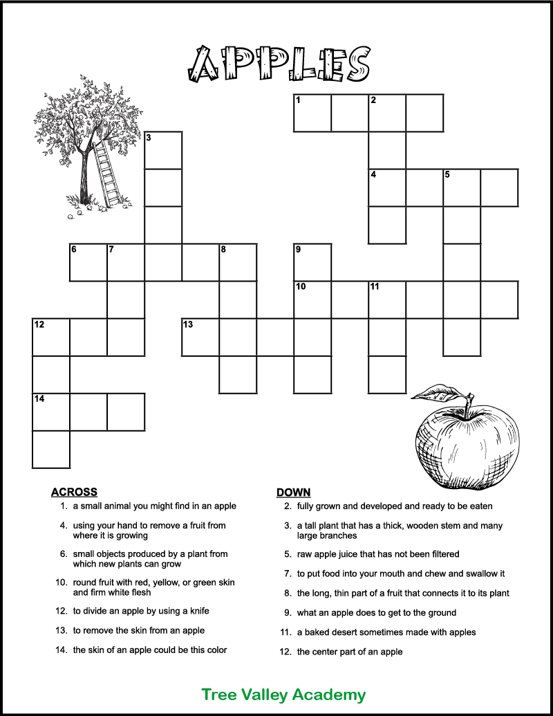 free crossword puzzles printable easy