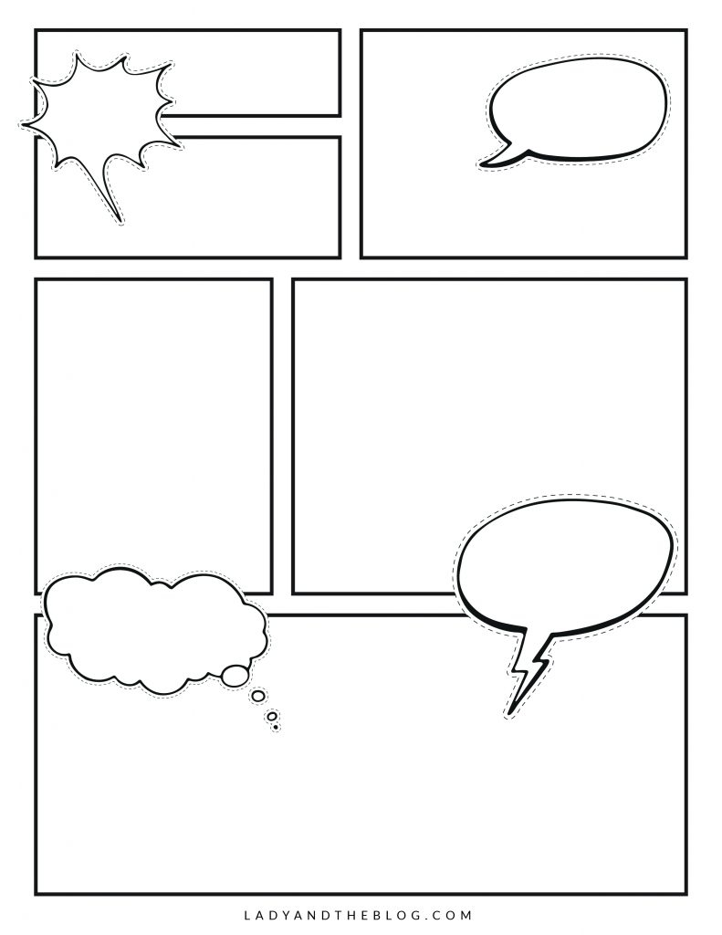 comic strips templates printables