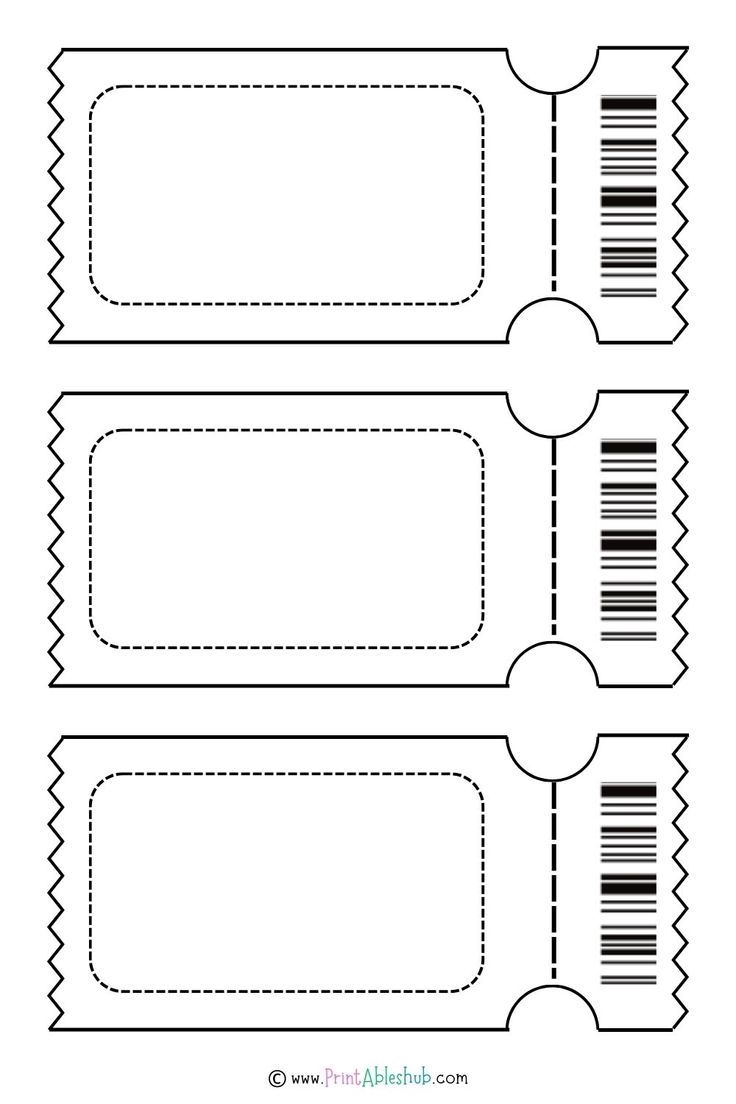 free printable admission ticket template