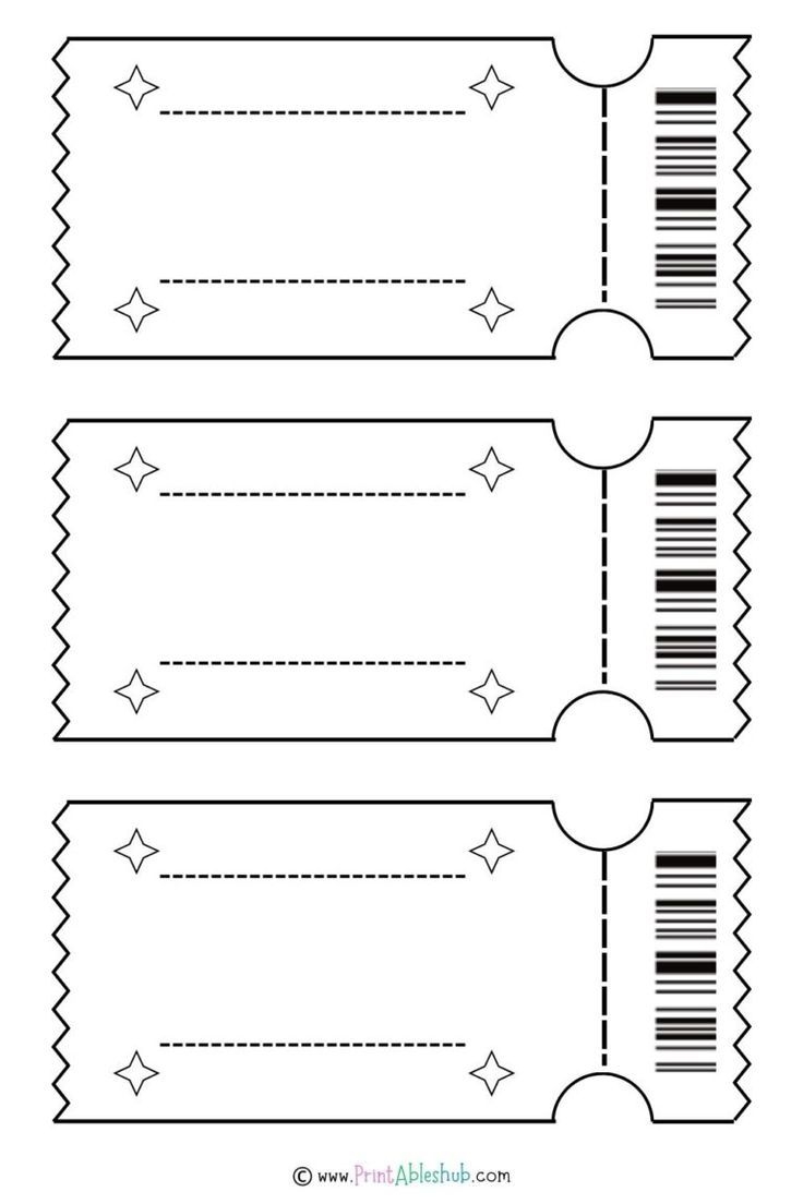 Printable Blank Ticket Design Templates Printable Blank Ticket Design Templates