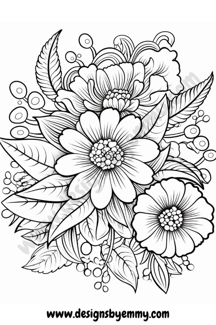 printable coloring pages flowers