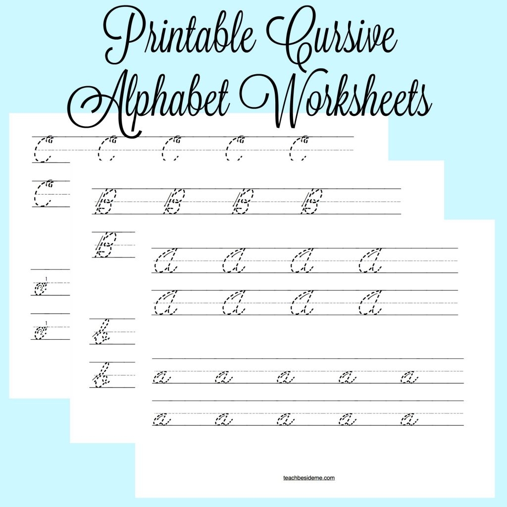 free cursive printable worksheets