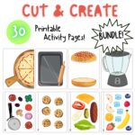 Printable Cut And Create Bundle Food Play Printable Crafts For Kids Cut And Paste Etsy