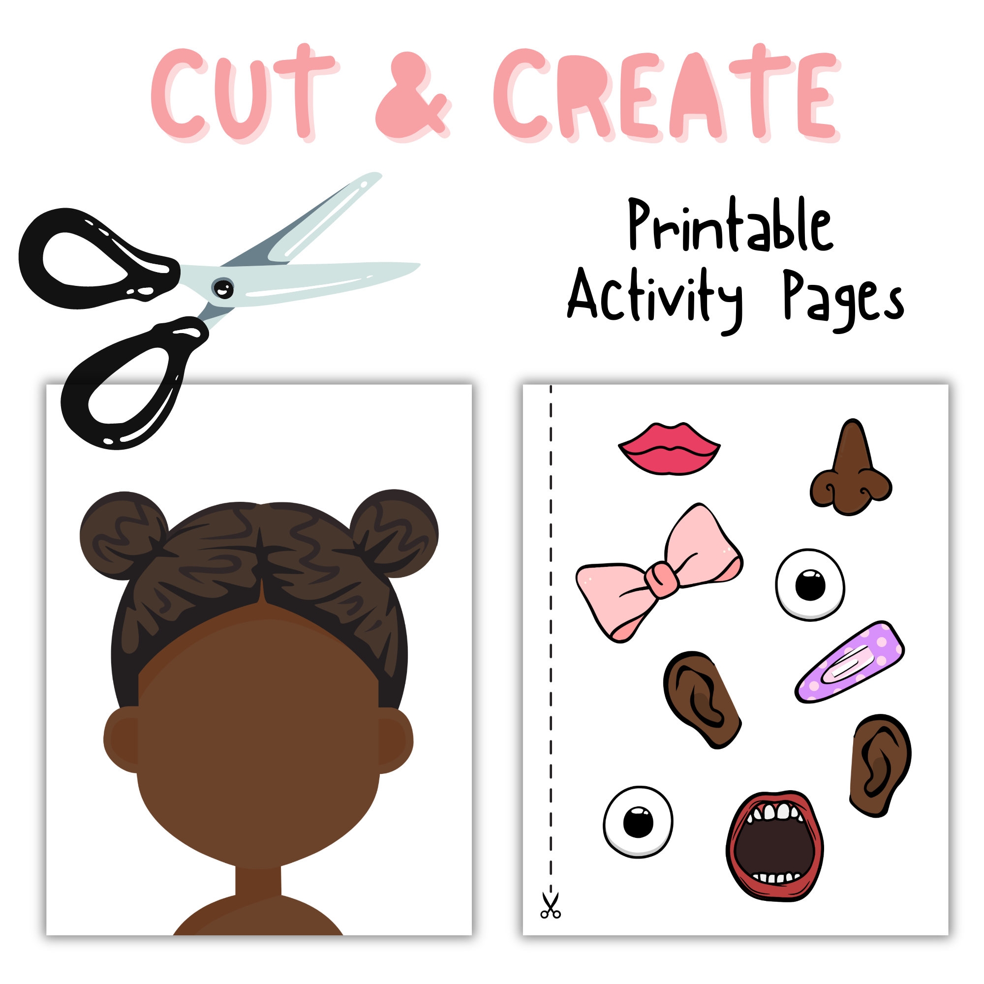 printable cut and paste craft worksheets