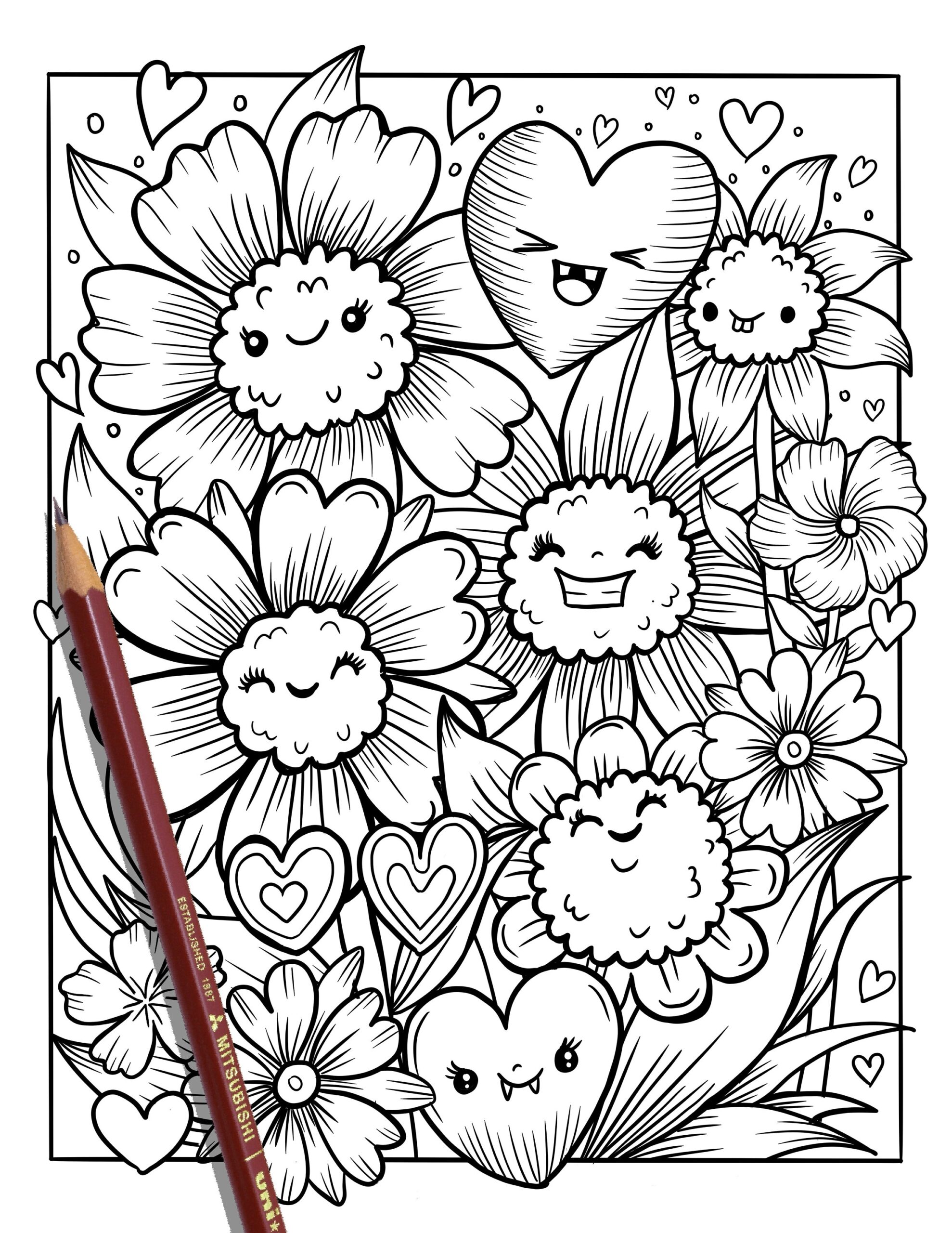 flowers coloring pages printable