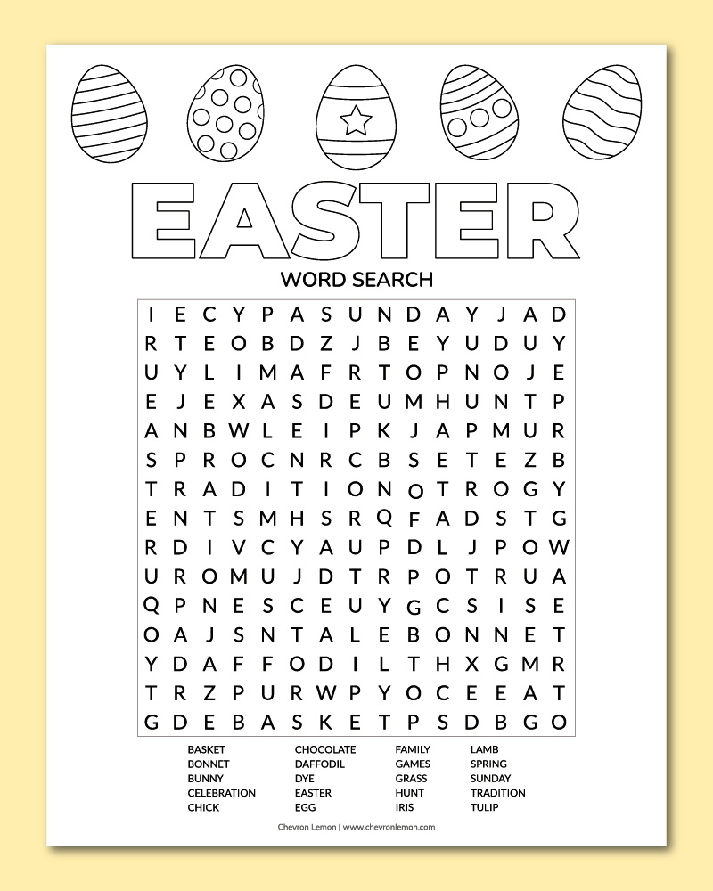 free easter word search puzzles printable