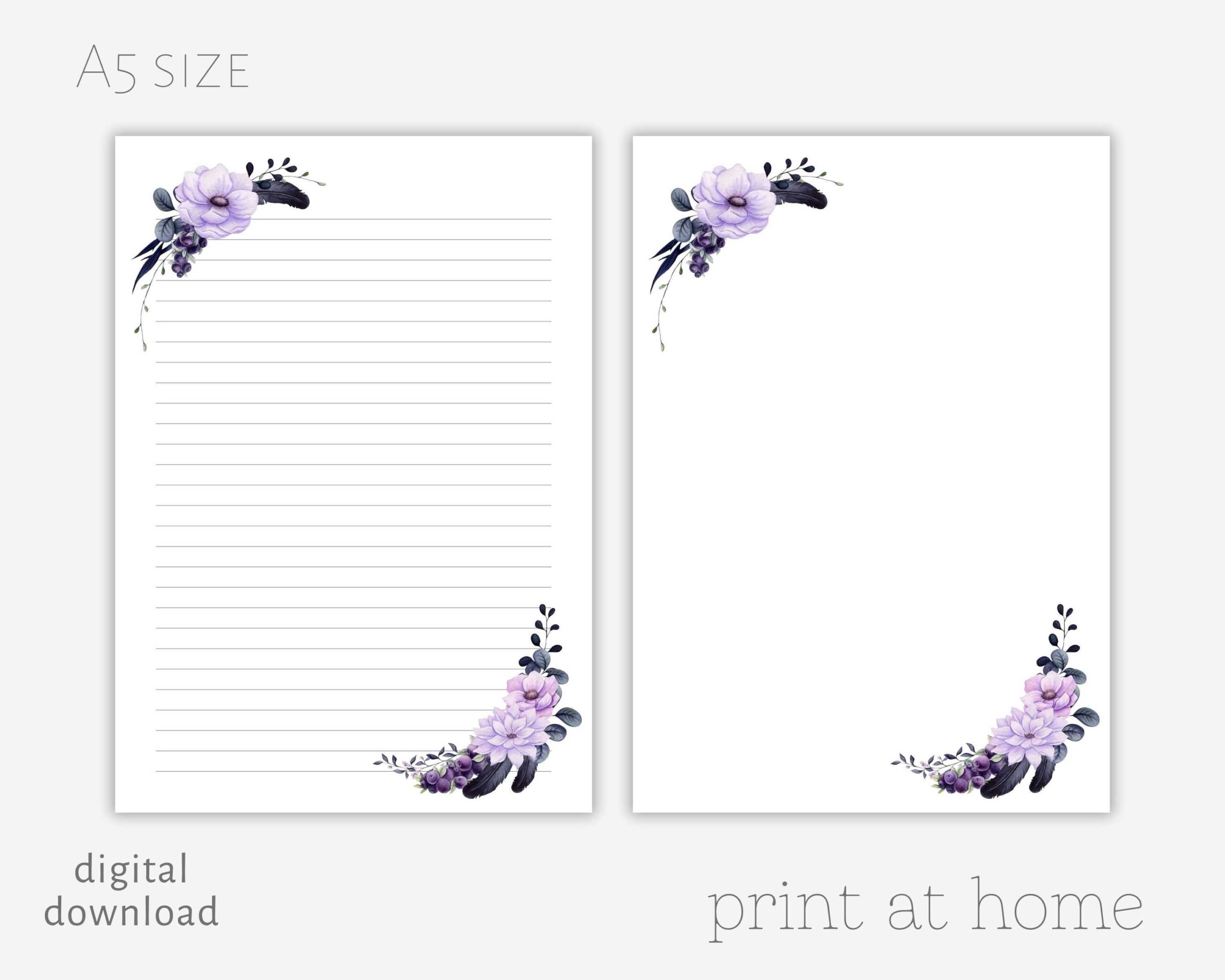 Printable Floral Letter Paper Letter Writing Paper Letter Stationery Letter Writing Set Pretty Letter Paper Writing Paper Etsy Printable Floral Letter Paper Letter Writing Paper Letter Stationery Letter Writing Set Pretty Letter Paper Writing Paper Etsy