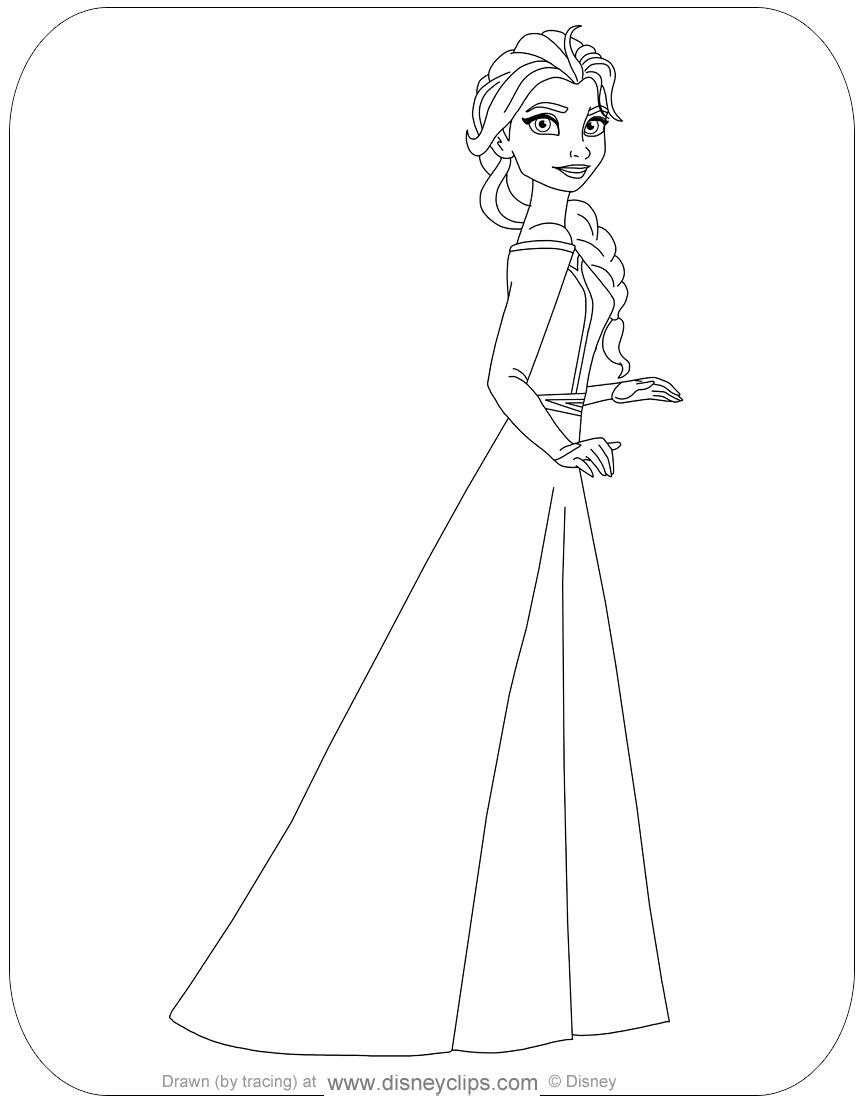 frozen coloring book printable