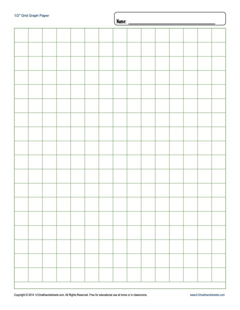 Printable Graph Paper Blank Templates