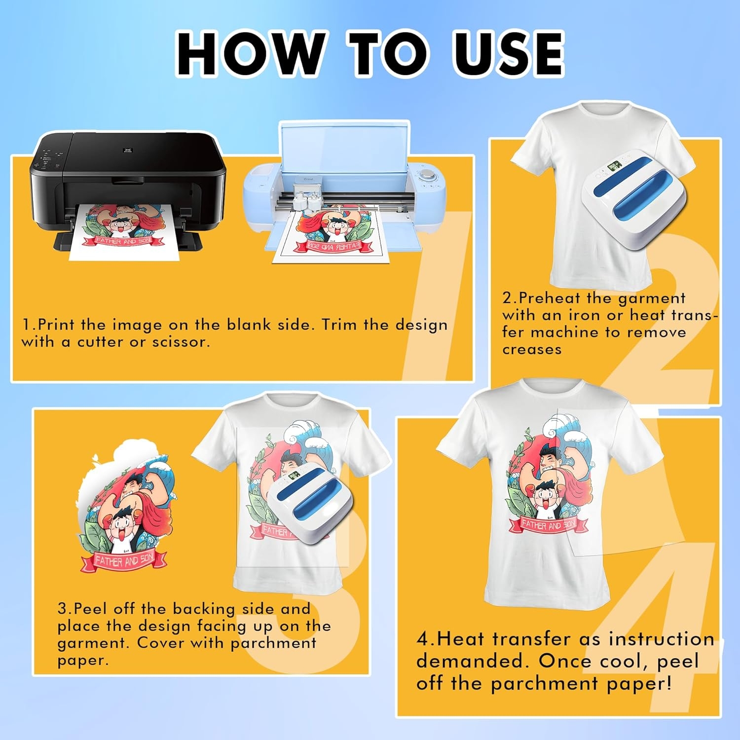 Printable Iron On Transfer Paper Htvront Manual Heat Press HTVRONT Heat Transfer Paper For T Shirts 20 Sheets 8 5 X 11 Vivid Iron On Printer Paper For Fabric Iron On Transfers