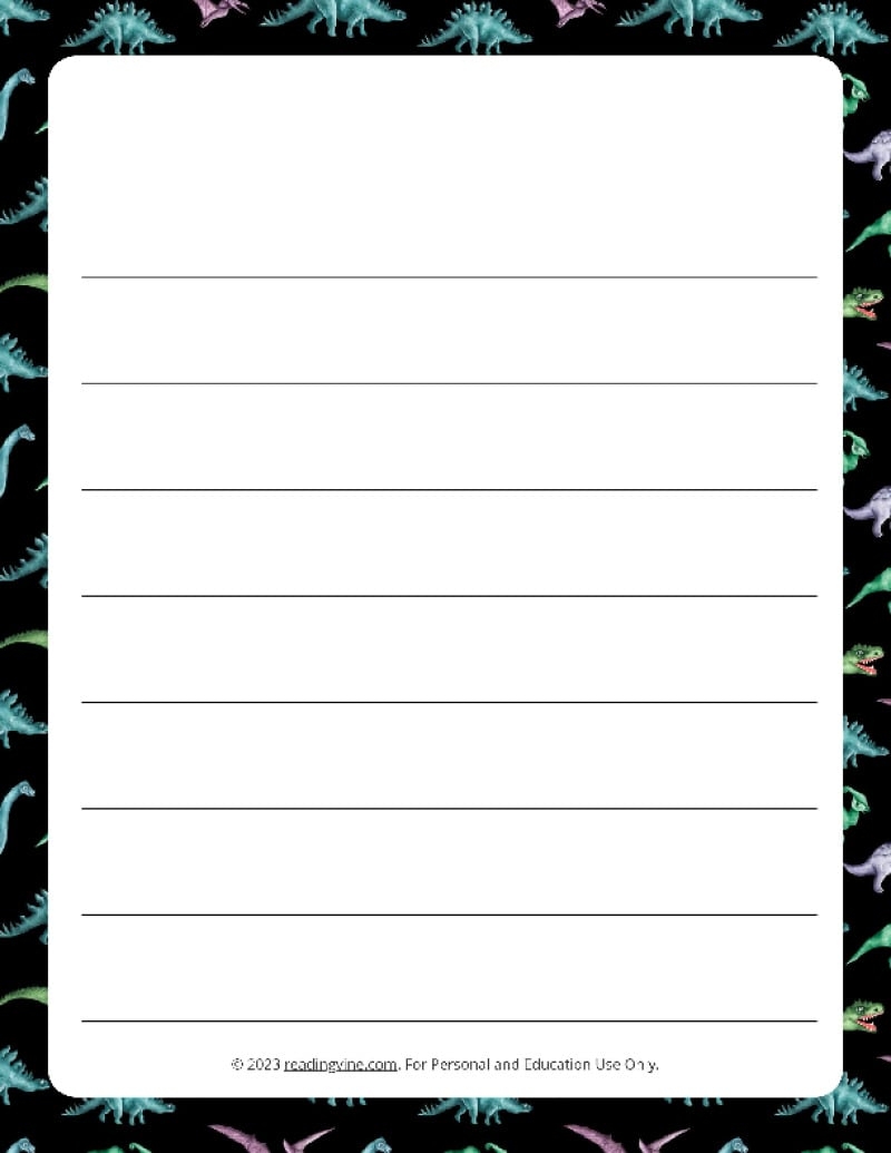 wide lined paper printable