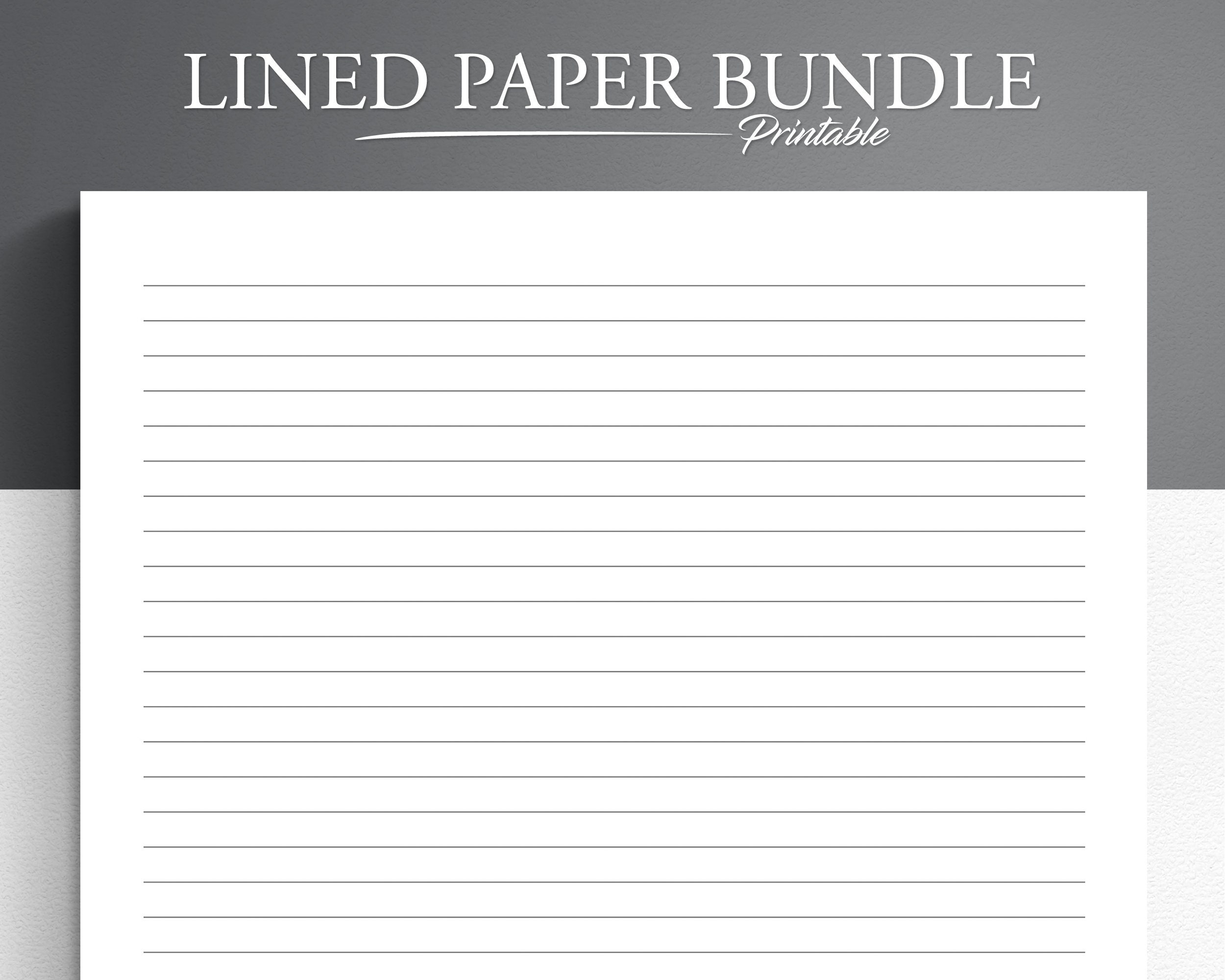 line paper printable