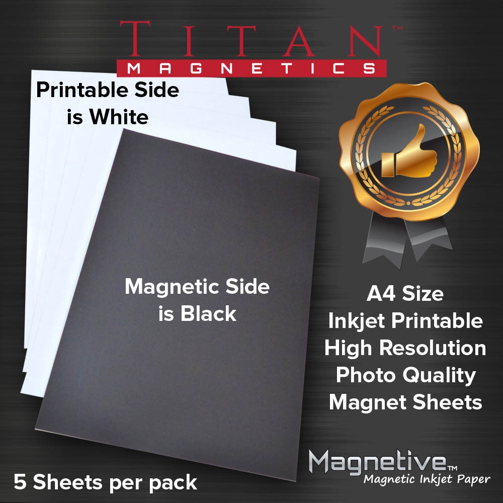 Printable Magnetic Inkjet Paper A4 Size 5 Sheets