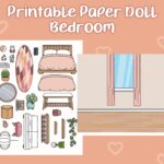 Printable Paper Doll Bedroom Toca Boca Bedroom Quiet Book Printable Bedroom For Paper Dolls Paper Doll Etsy