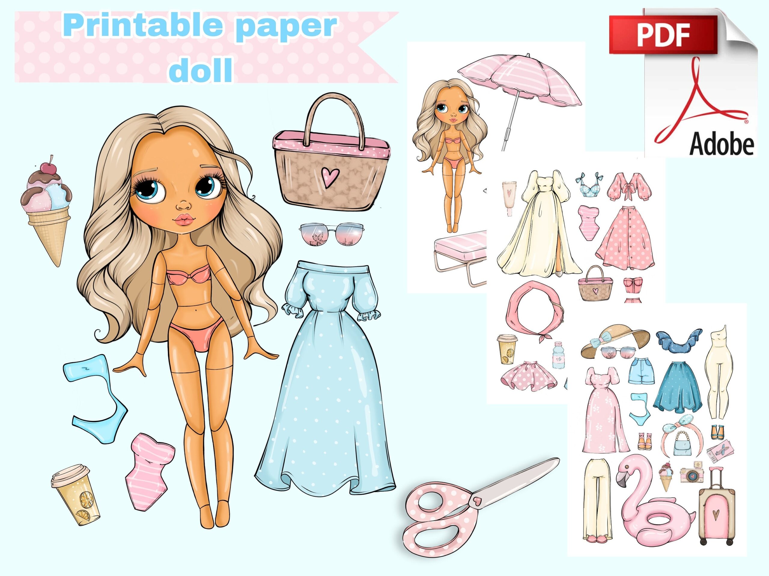 cute paper dolls printable