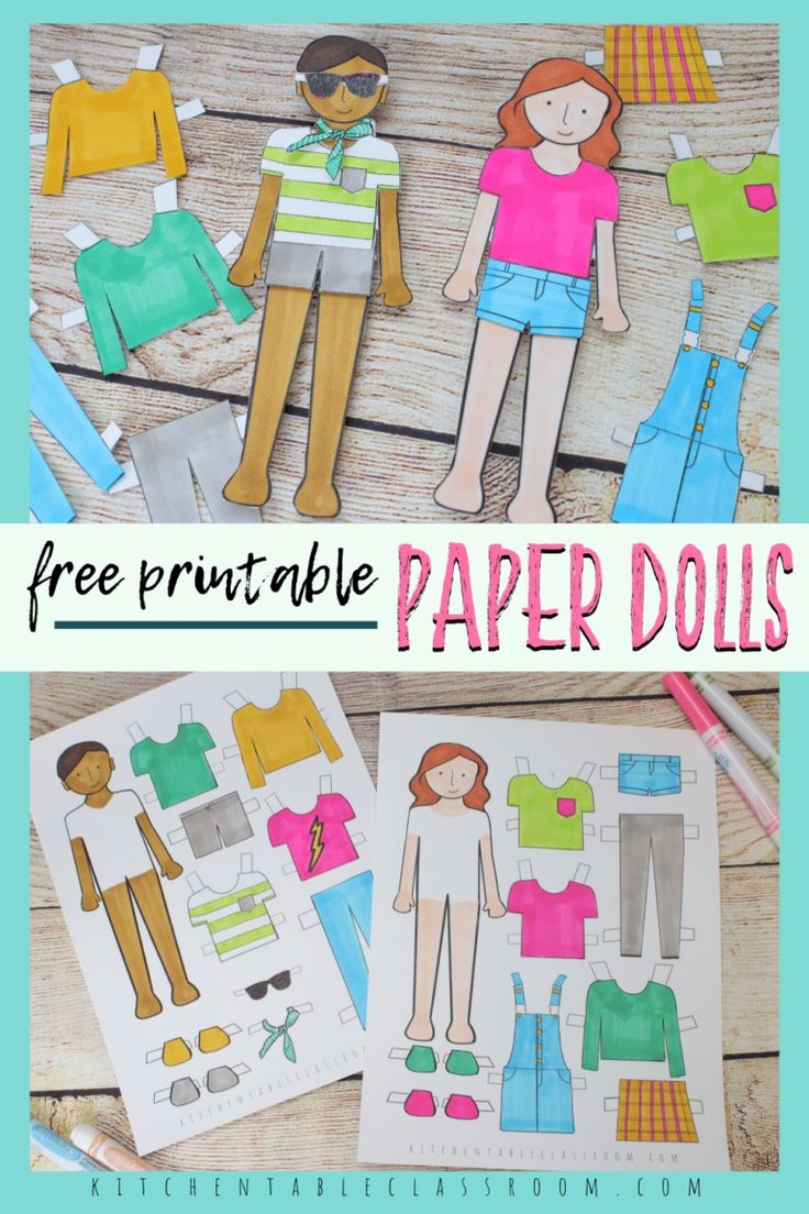 free printable paper doll templates