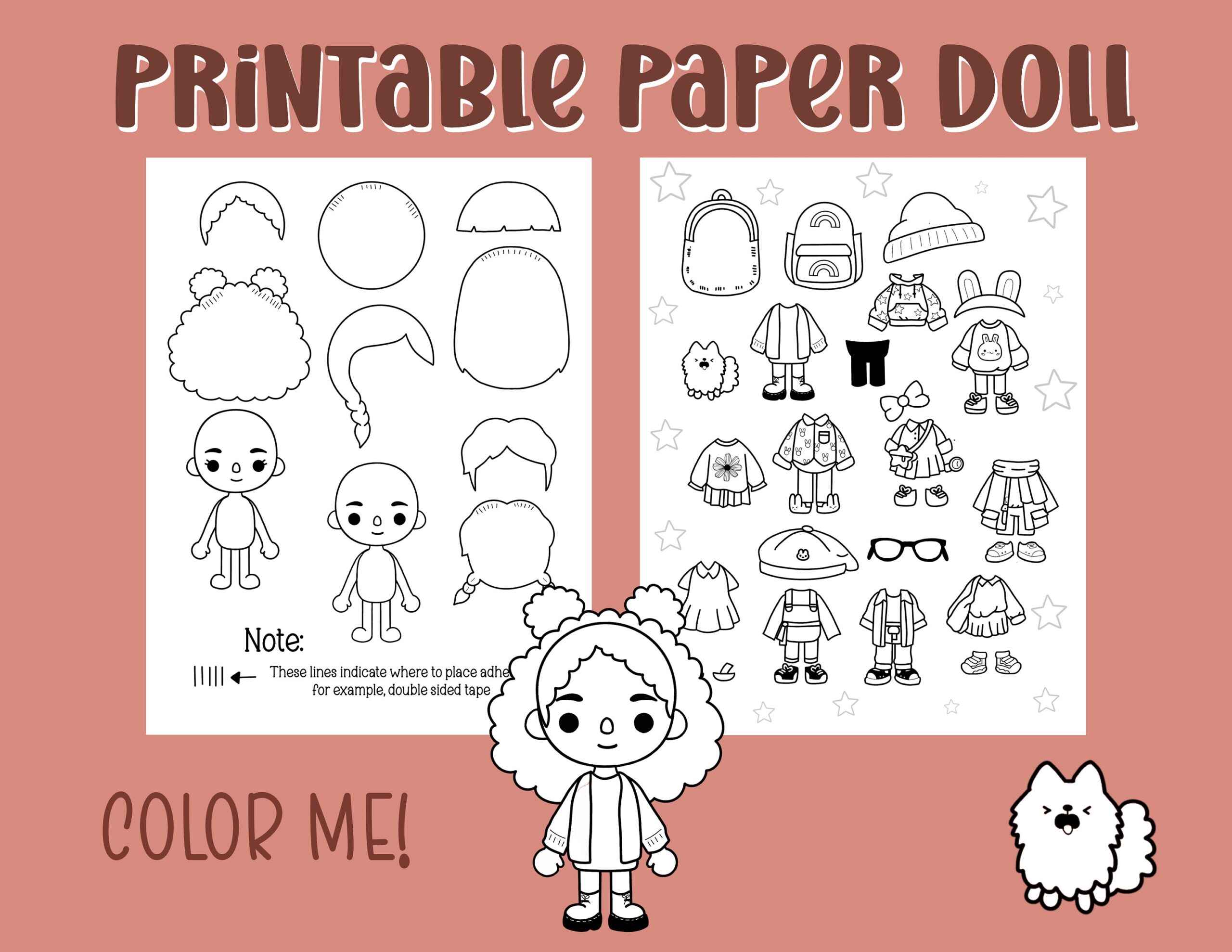 toca boca paper doll printable