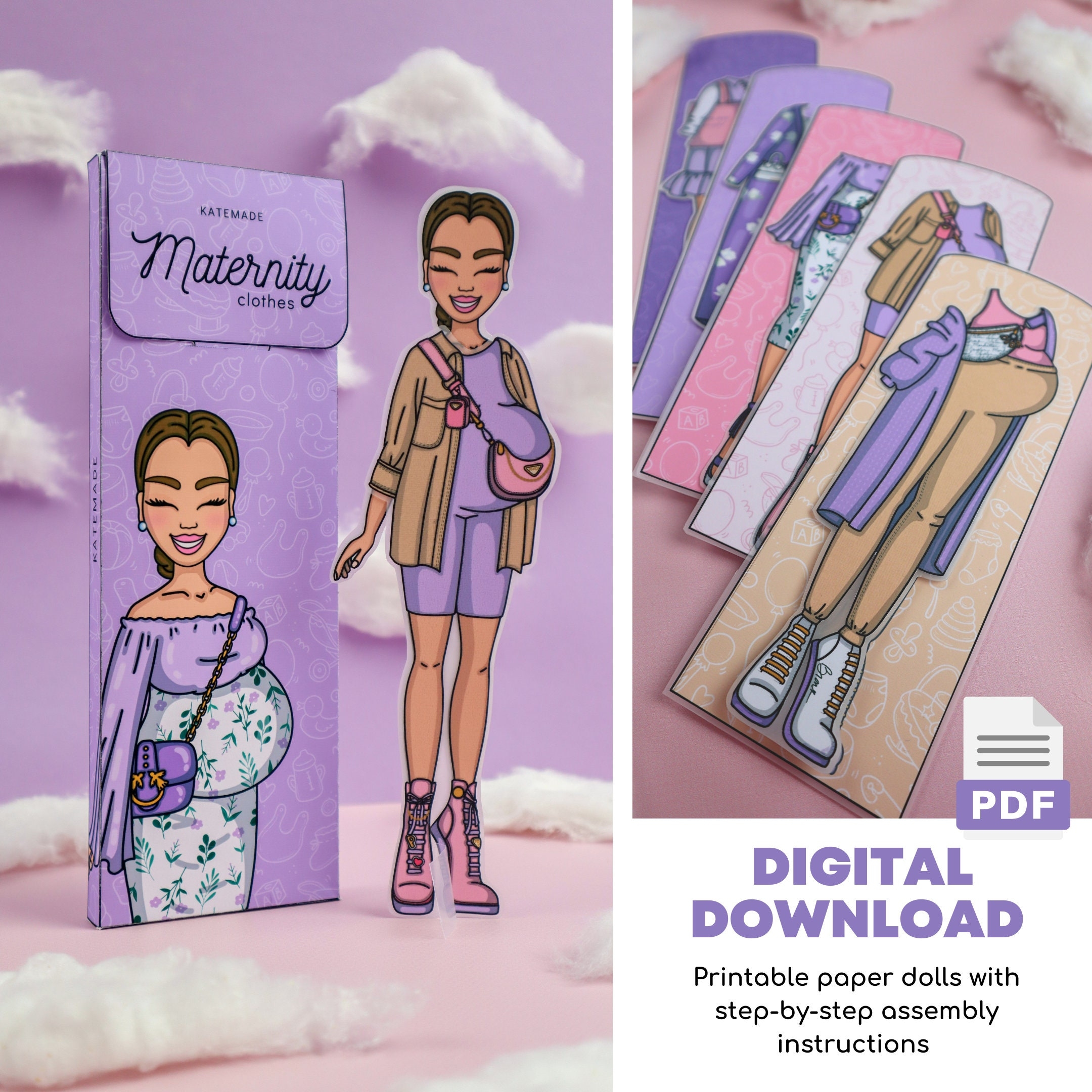 kate made paper doll printable