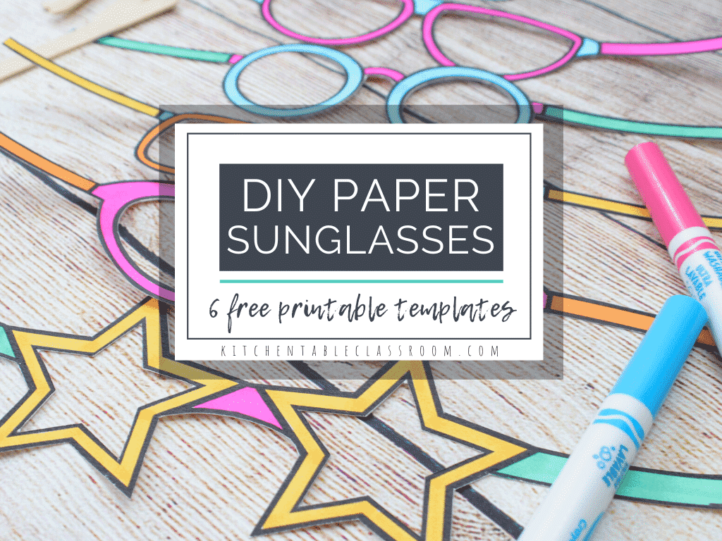 paper glasses printable