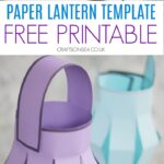 Printable Paper Lantern Template FREE PDF Crafts On Sea