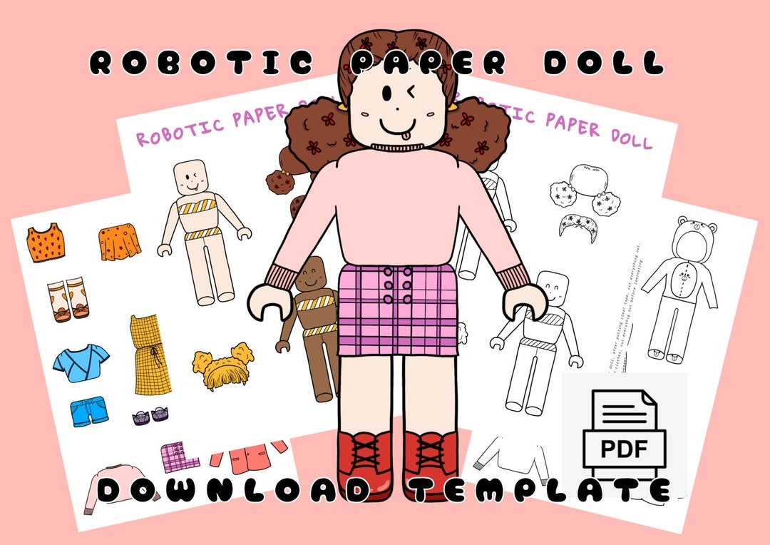 roblox paper doll printable