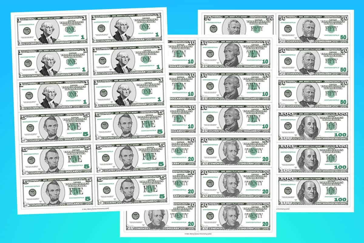 paper money printable